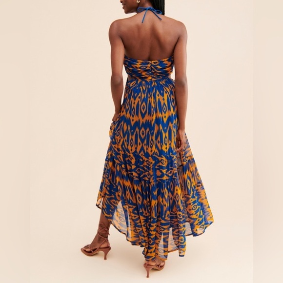 Verb by Pallavi Singhee Halter Cut-Out Midi Dress Resort Wear Size L - Picture 10 of 15